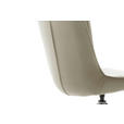 STUHL in Eisen beschichtet Metall, Textil - Schwarz/Cappuccino, Design, Textil/Metall (49/90/65cm) - Novel