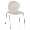 KONFERENČNÍ ŽIDLE - bílá/barvy stříbra, Moderní, kov/plast (56/80/54cm) - MID.YOU