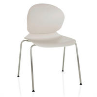 BESUCHERSTUHL  in Weiß  - Silberfarben/Weiß, MODERN, Kunststoff/Metall (56/80/54cm) - MID.YOU