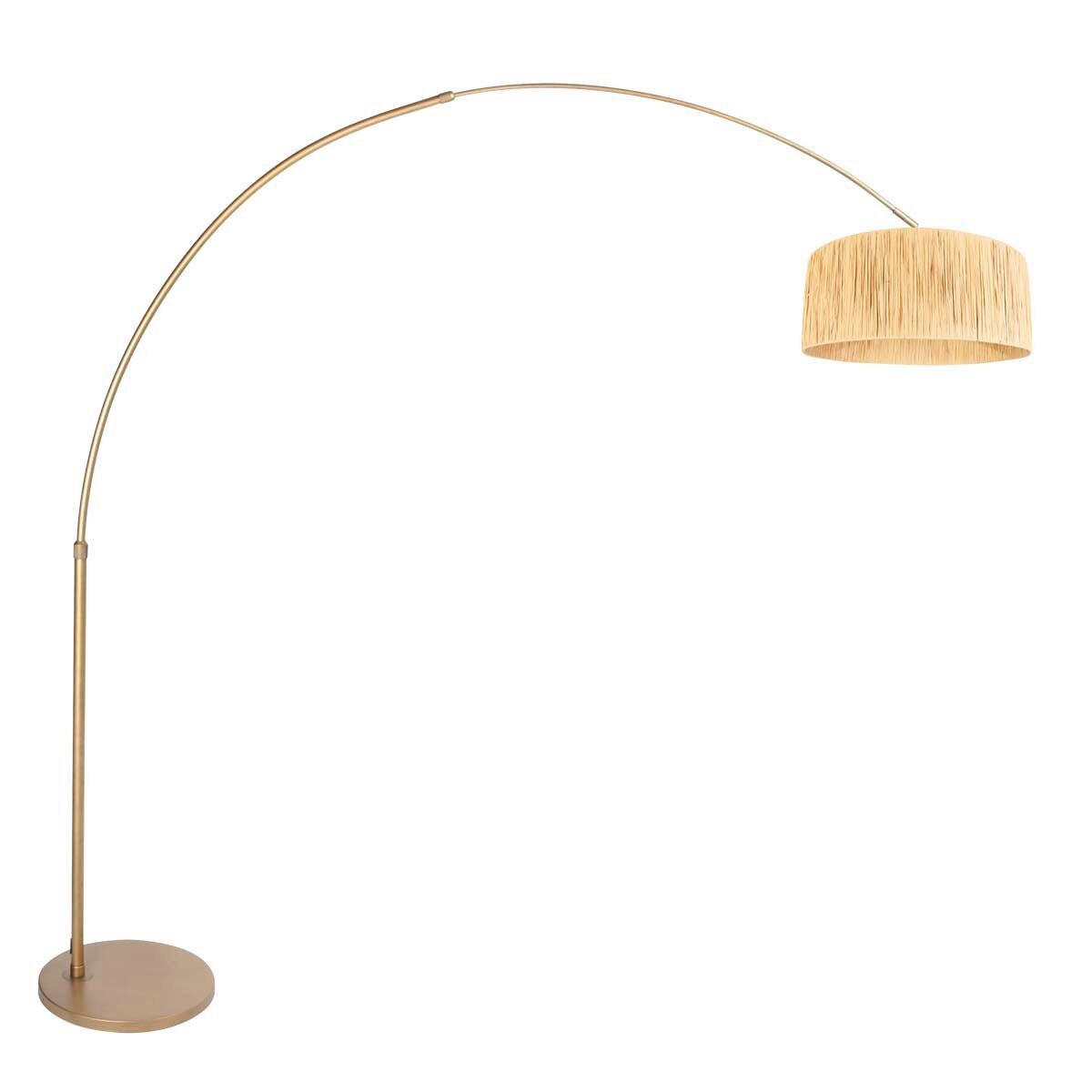 STEHLEUCHTE SPARKLED LIGHT 50/240/230 cm  - Beige/Bronzefarben, Trend, Naturmaterialien/Metall (50/240/230cm)