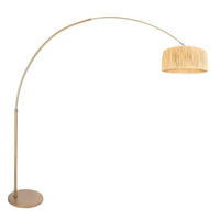 STEHLEUCHTE - Beige/Bronzefarben, Trend, Naturmaterialien/Metall (50/240/230cm)