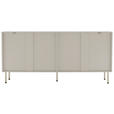SIDEBOARD  in 160/75/40 cm  - Seidengrau, Design, Holzwerkstoff/Metall (160/75/40cm) - Xora