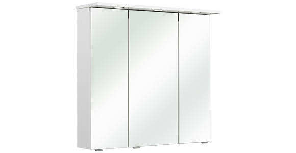 SPIEGELSCHRANK 80/78/20 cm  - Chromfarben/Weiß, KONVENTIONELL, Glas/Holzwerkstoff (80/78/20cm) - Xora