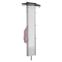 GARDEROBENPANEEL  in 63/192/26 cm  - Alufarben, Design, Glas/Holzwerkstoff (63/192/26cm) - Moderano