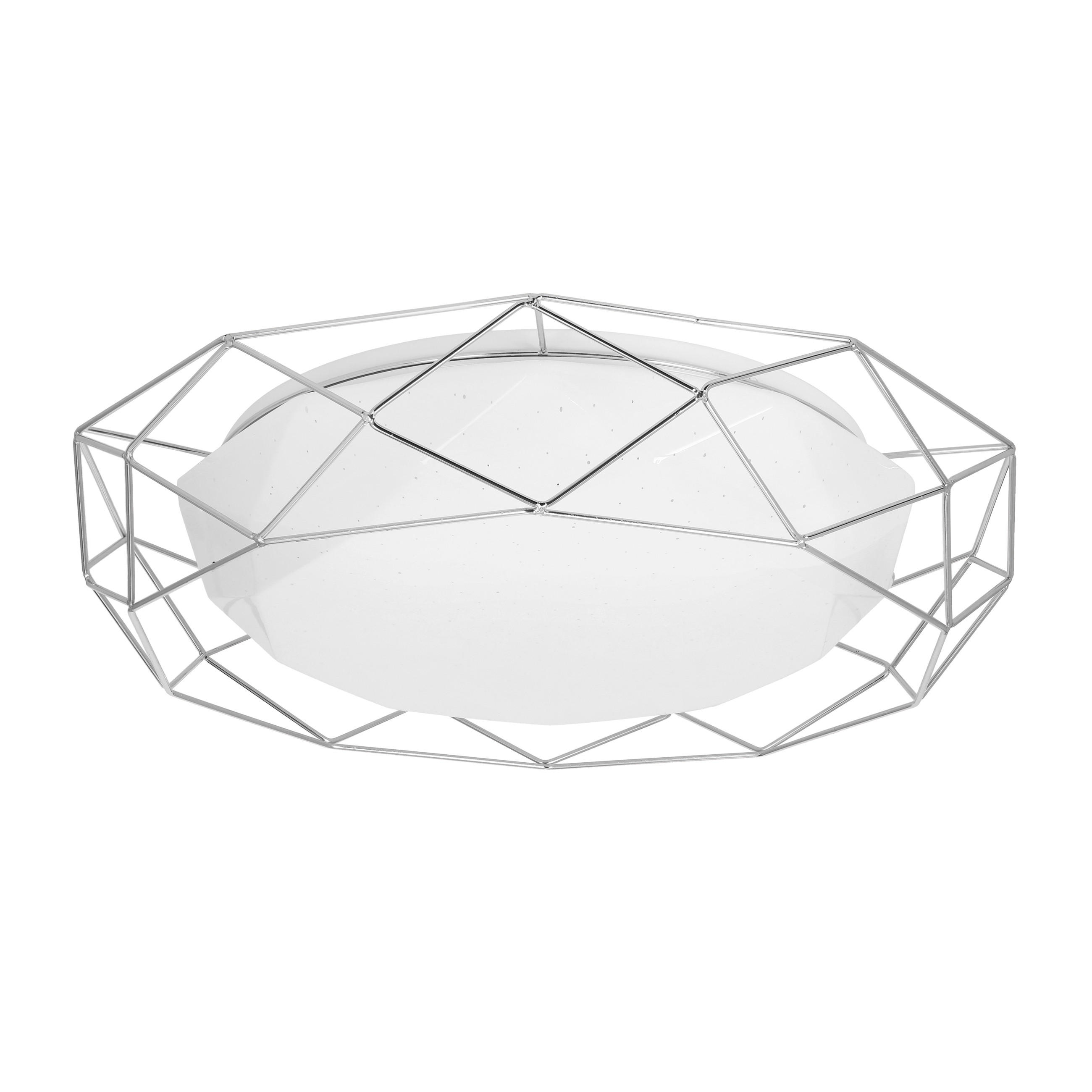 LED-TAKLAMPA Sven 24 W 43/43/8.3 cm  - vit, Klassisk, metall (43/43/8.3cm)