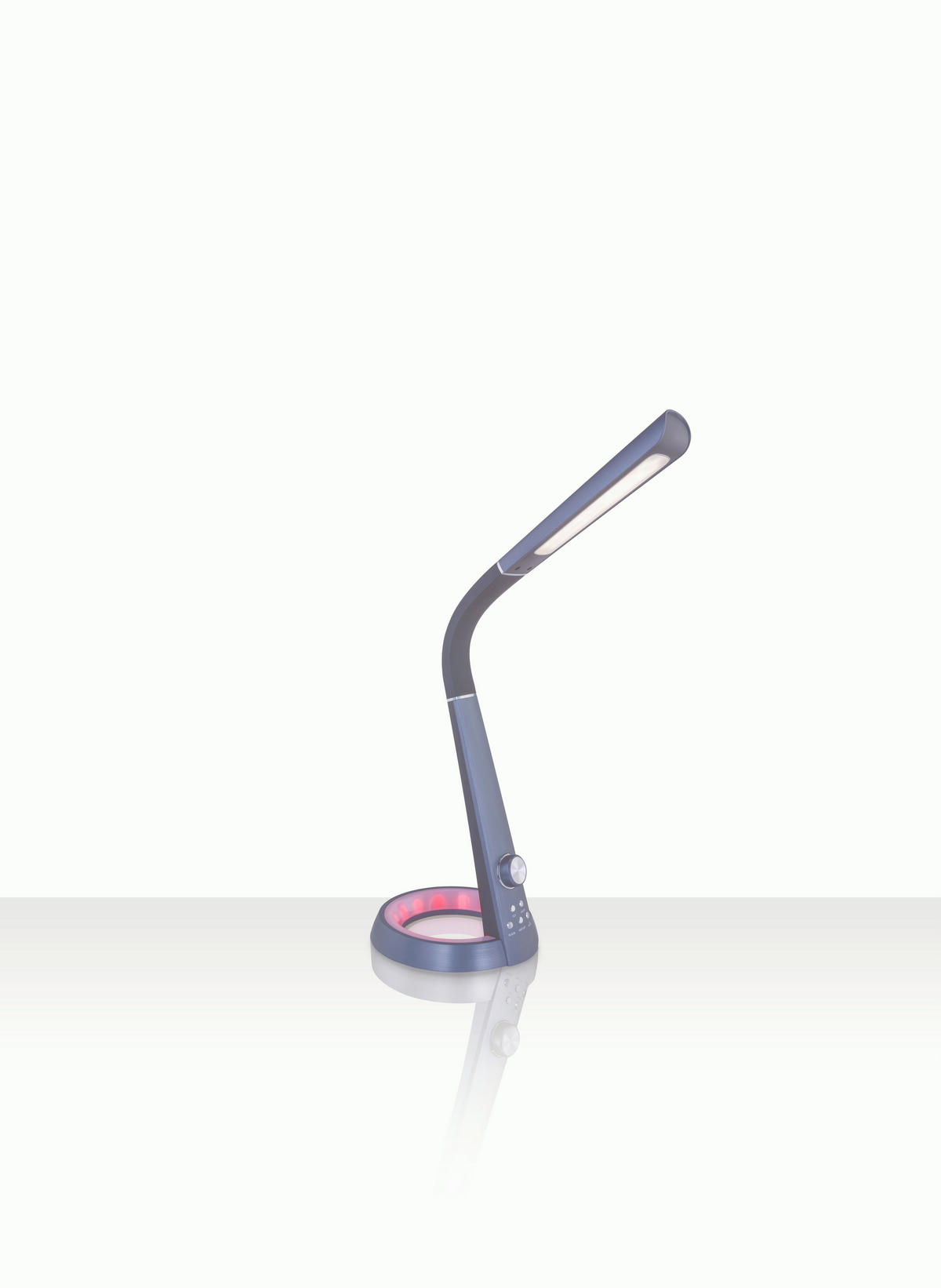 LAMPĂ DE BIROU CU LED - gri închis/negru, Design, plastic (34,3/18,3/64cm) - Novel