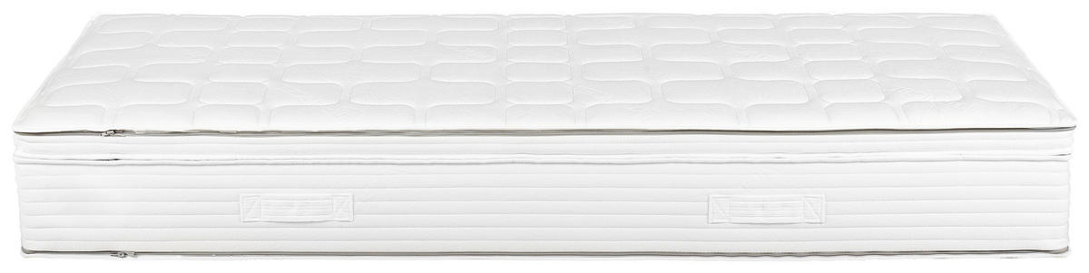 TASCHENFEDERKERNMATRATZE 90/200 cm Höhe ca. 26 cm 7 -Zonen - Weiß, Basics, Textil (90/200cm) - Novel
