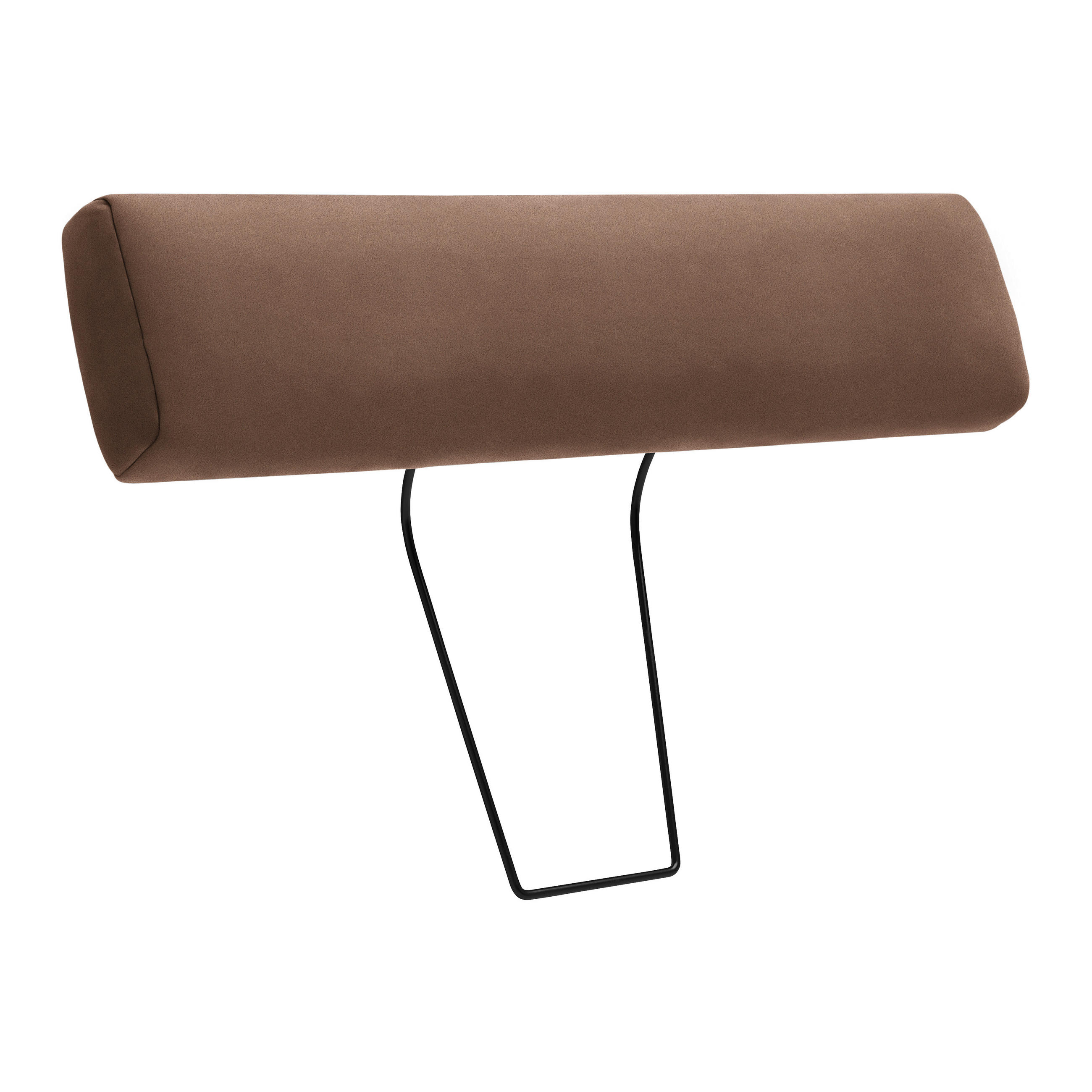 KOPFSTÜTZE Lederlook, Mikrofaser  - Braun, Konventionell, Textil (84/21/21cm) - MID.YOU