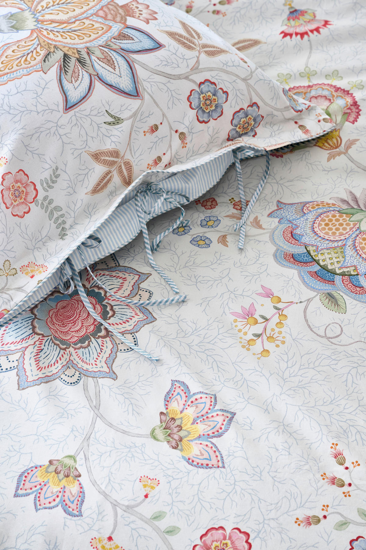 WENDEBETTWÄSCHE Mumbai Morning 140/200 cm  - Hellblau, Basics, Textil (140/200cm) - Pip Home