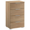 NACHTTISCH 47/81/42 cm  in Sonoma Eiche  - Alufarben/Sonoma Eiche, Modern, Holzwerkstoff (47/81/42cm) - Rauch Möbel
