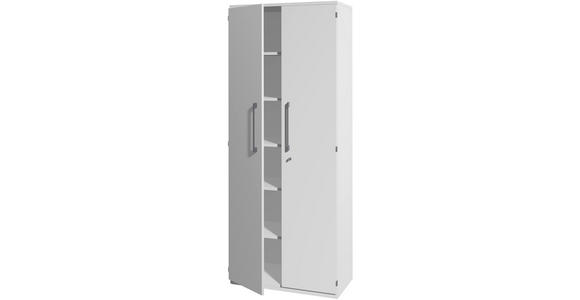 AKTENSCHRANK Weiß - Weiß, Design, Holzwerkstoff (81,9/217,4/43cm) - Moderano