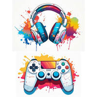 DEKORAČNÍ NÁLEPKA - vícebarevná, Basics, plast (25/35/0,10cm)