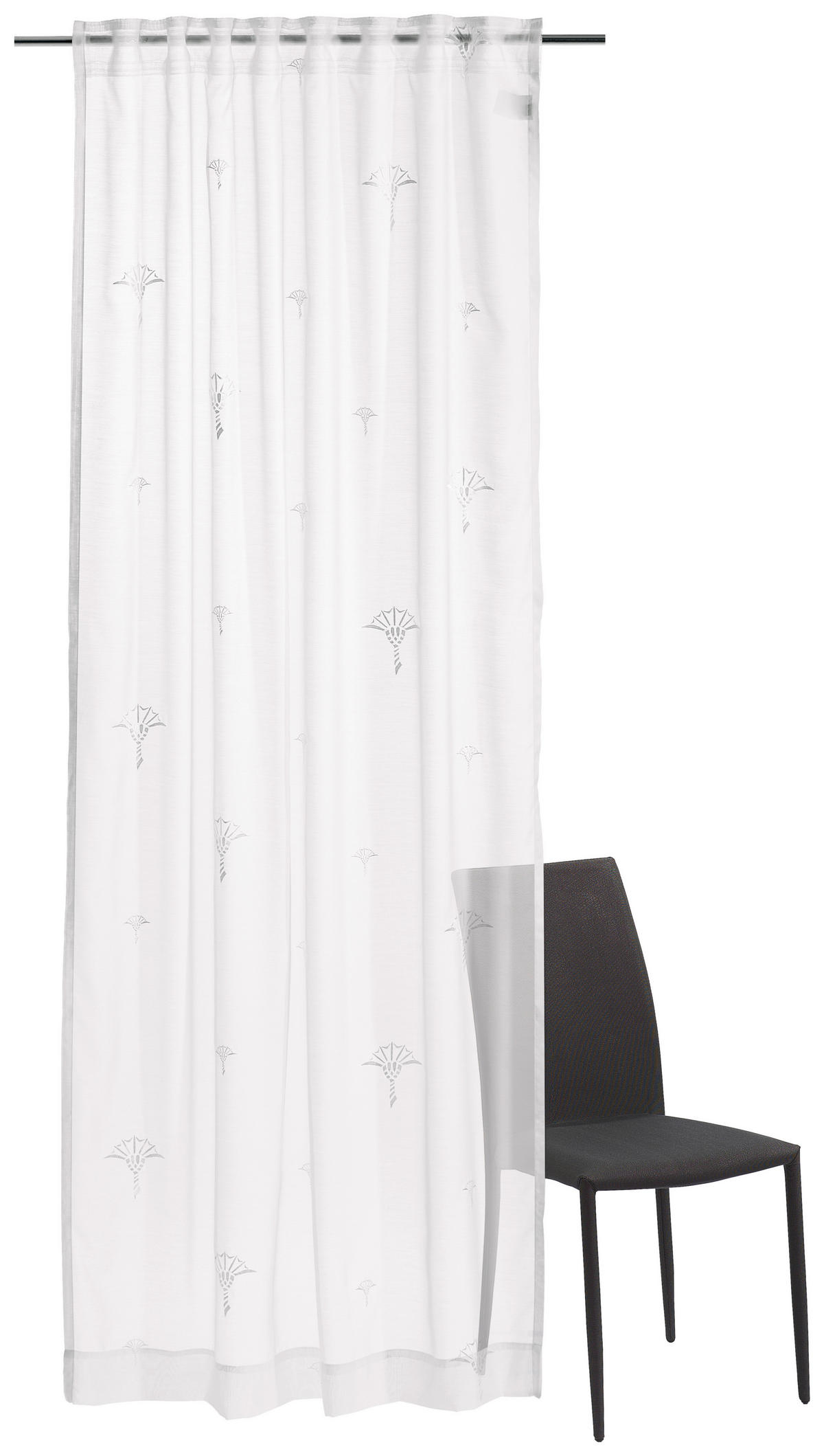 FERTIGVORHANG  halbtransparent  130/250 cm   - Weiß, Basics, Textil (130/250cm) - Joop!