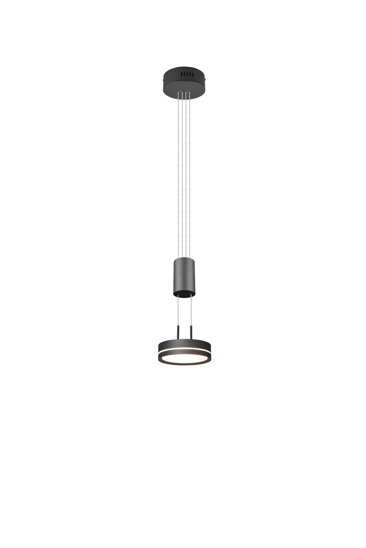 LED-HÄNGLAMPA 14/150 cm  - antracit, Basics, metall (14/150cm) - Trio Leuchten