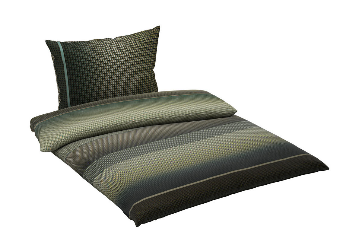 POVLEČENÍ, satén, zelená, 140/200 cm - zelená, Basics, textil (140/200cm) - Novel