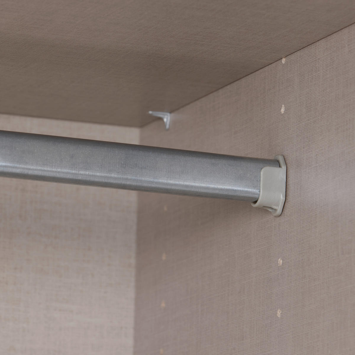 KLEIDERSCHRANK 91/197/54 cm 2-türig Grau, Weiß  - Alufarben/Weiß, KONVENTIONELL, Holzwerkstoff/Kunststoff (91/197/54cm) - Rauch Möbel