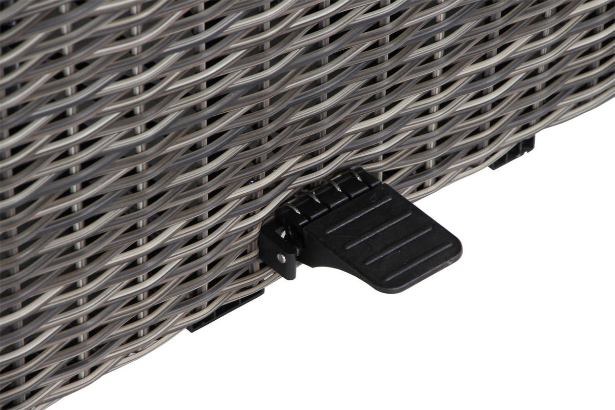 LOUNGEGARNITUR 5-teilig   75/103/130 cm Aluminium  - Grau, Basics, Keramik/Kunststoff (75/103/130cm) - Siena Garden