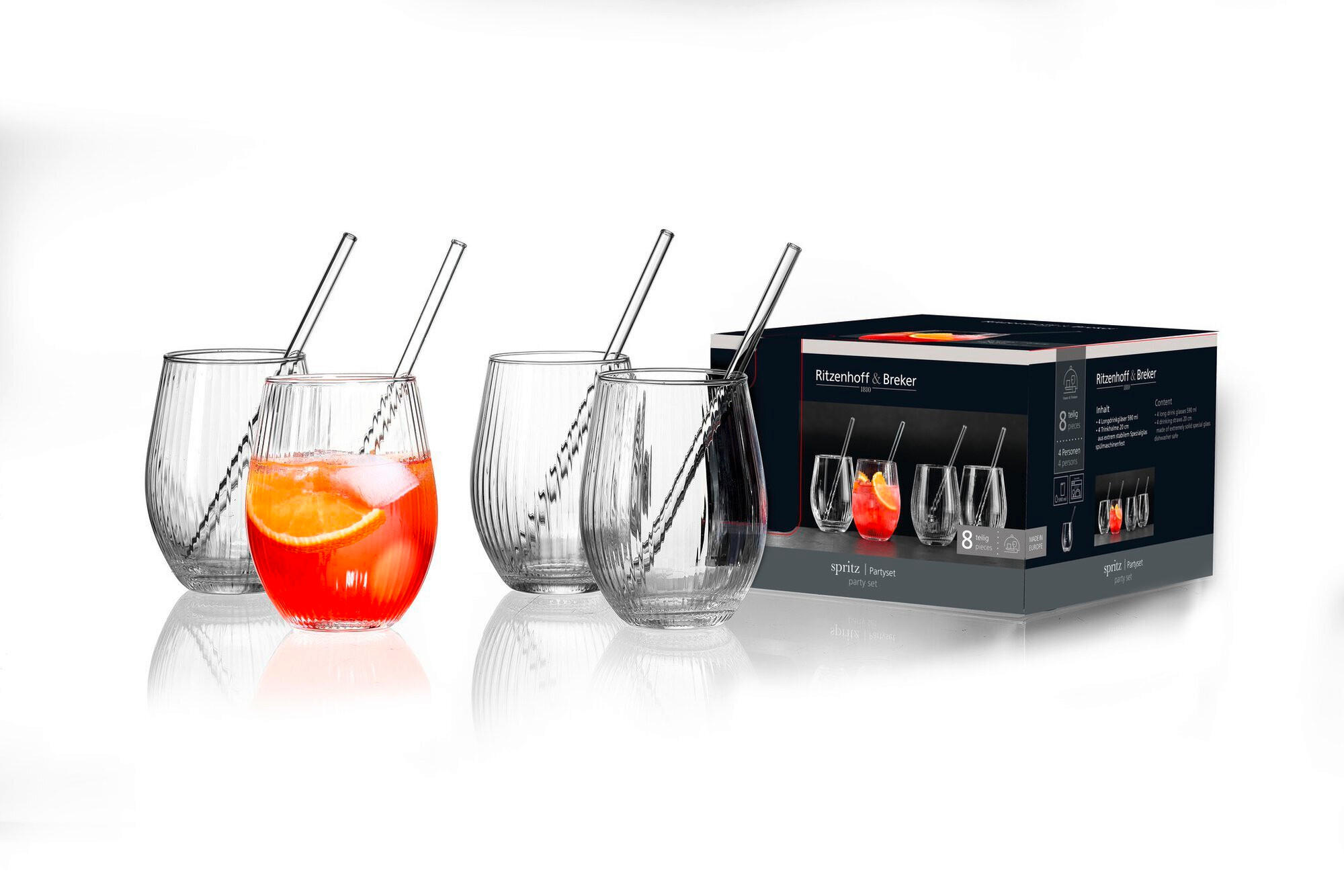 GLASSET Spritz  - klar, Klassisk, glas (20/20/14cm) - Ritzenhoff Breker