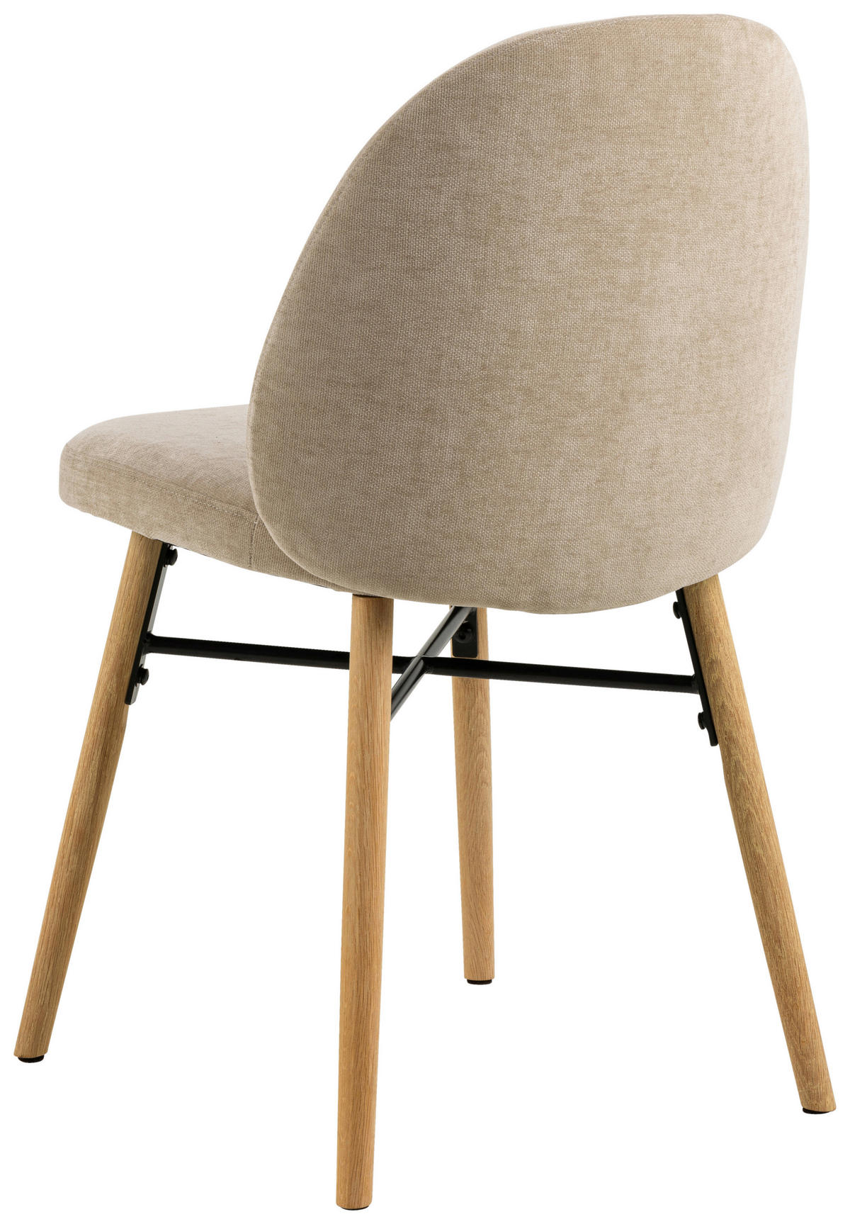 STUHL  in  - Eichefarben/Beige, Design, Holz/Textil (58,5/80/60cm) - MID.YOU