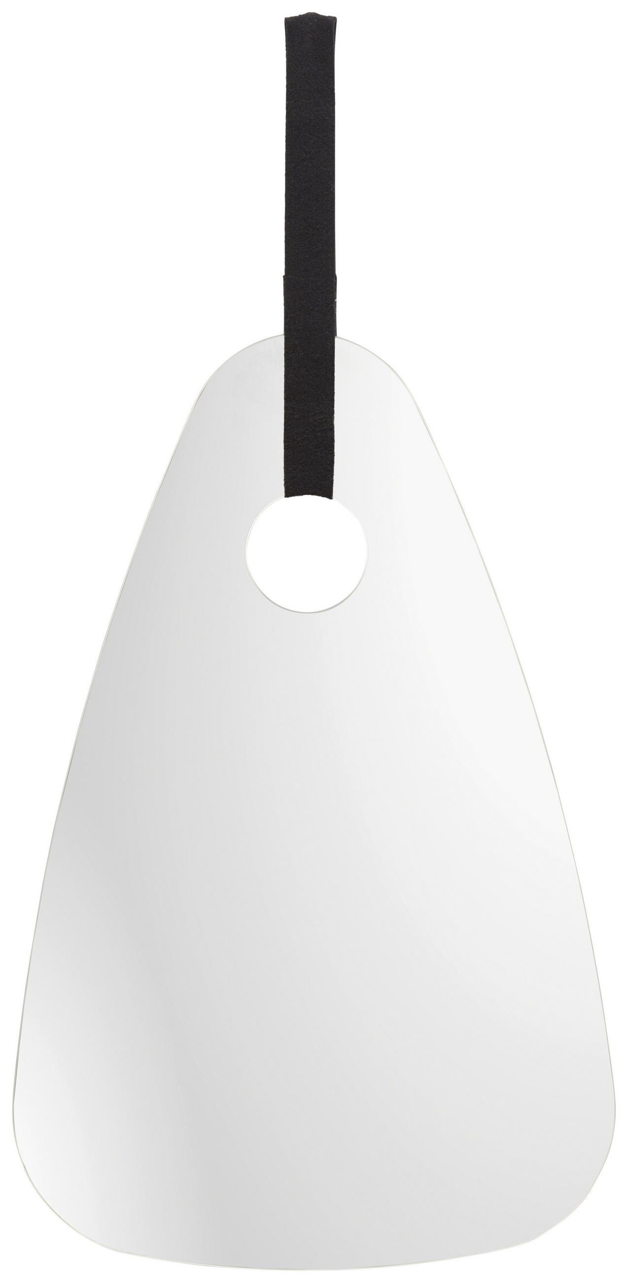 NÁSTĚNNÉ ZRCADLO 45/70/3 cm  - černá, Basics, textil/sklo (45/70/3cm) - Carryhome
