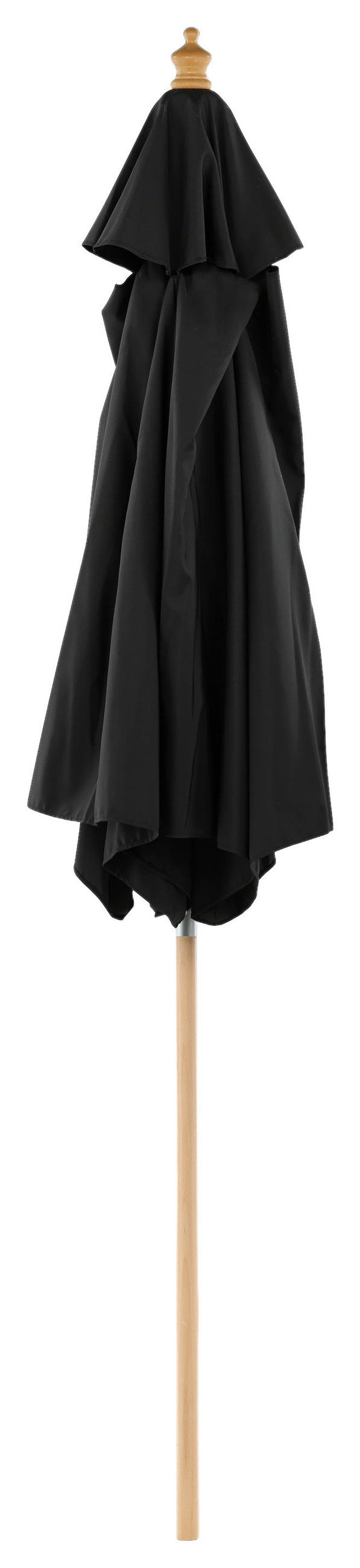 SONNENSCHIRM 250 cm  - Schwarz, KONVENTIONELL (250/232cm) - Gardenson