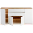 SIDEBOARD in 184/93/42 cm - Schwarz/Weiß, Design, Holzwerkstoff/Kunststoff (184/93/42cm) - Xora