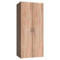 MEHRZWECKSCHRANK 80/185/54 cm  in Eichefarben  - Eichefarben/Alufarben, KONVENTIONELL, Holzwerkstoff/Kunststoff (80/185/54cm) - Xora