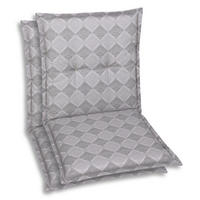 SESSELAUFLAGENSET in Grau Raute  - Grau, Basics, Textil (50/6/100cm)