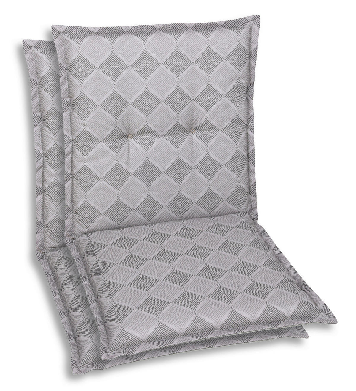 SESSELAUFLAGENSET in Grau Raute  - Grau, Basics, Textil (50/6/100cm)