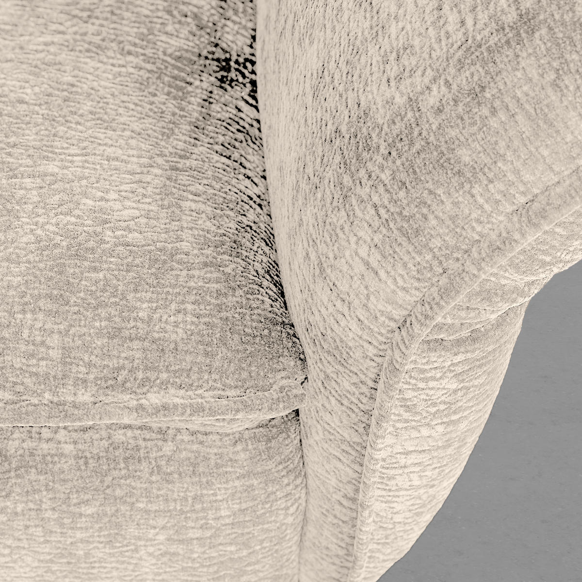 MEGASOFA Flachgewebe Beige  - Beige/Schwarz, Modern, Textil/Metall (272/87/107cm) - MID.YOU