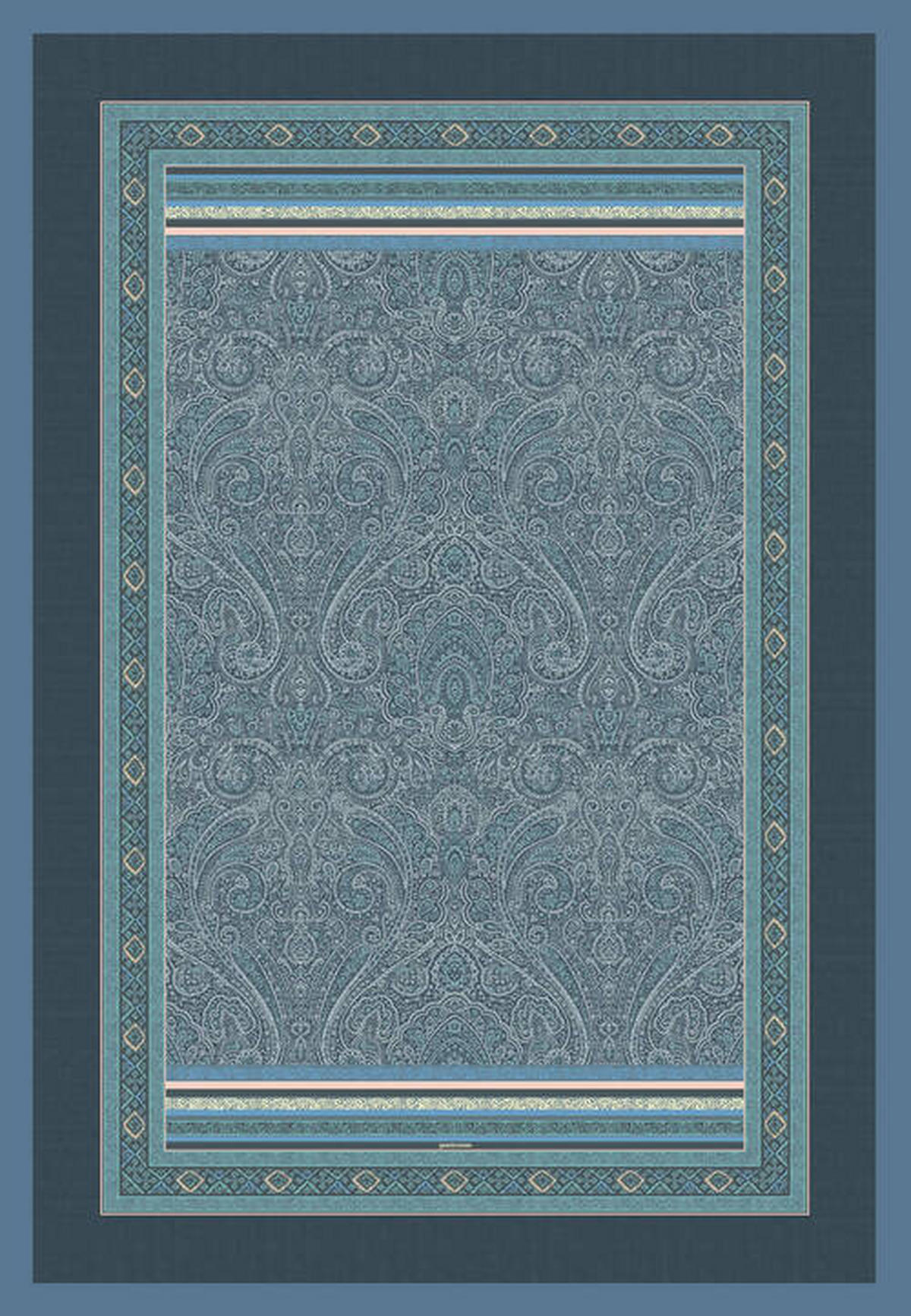 PLAID Maser 135/190 cm  - Blau, Basics, Textil (135/190cm) - Bassetti