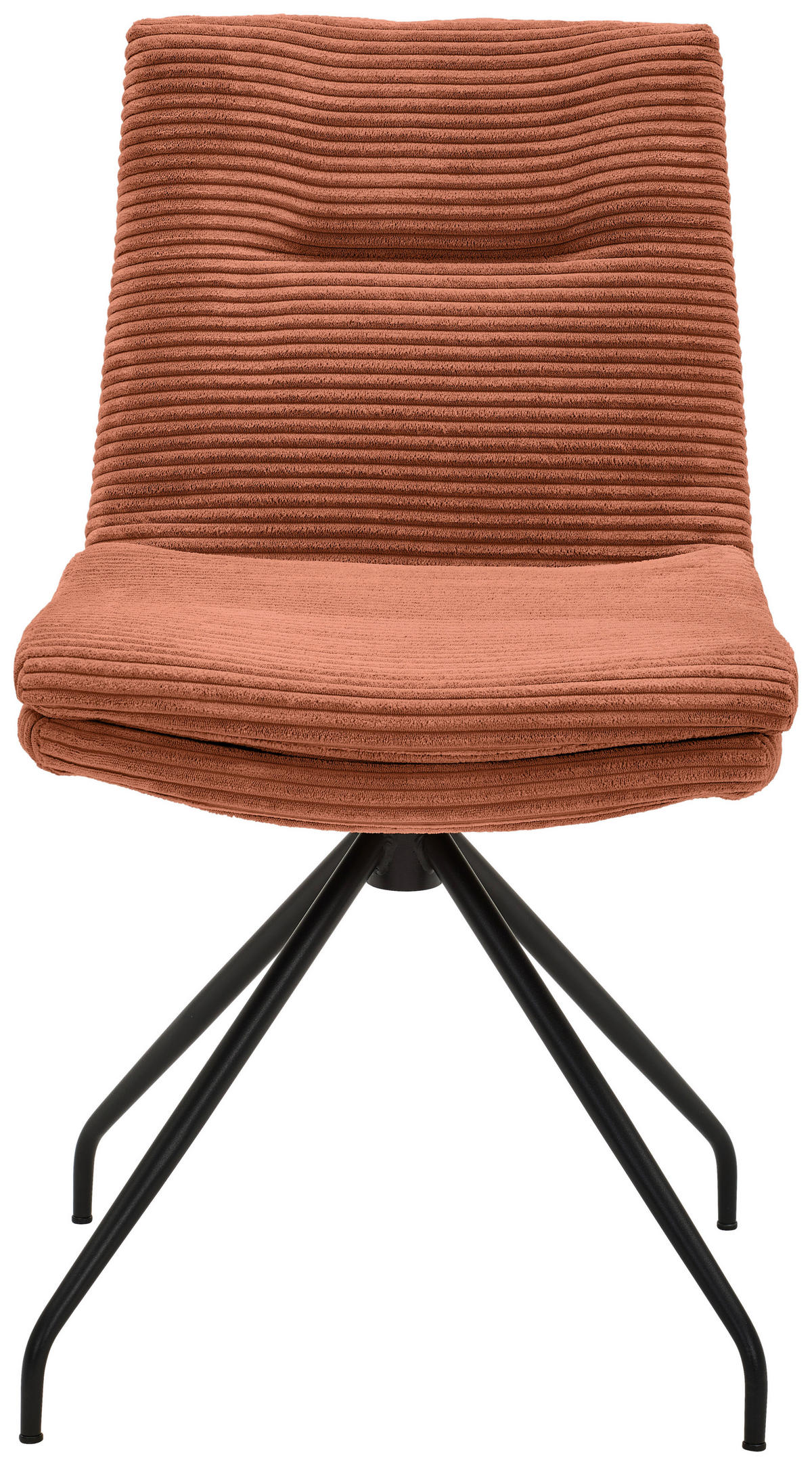 STUHL - Aprikose/Schwarz, Design, Textil/Metall (50/85/64cm) - Musterring