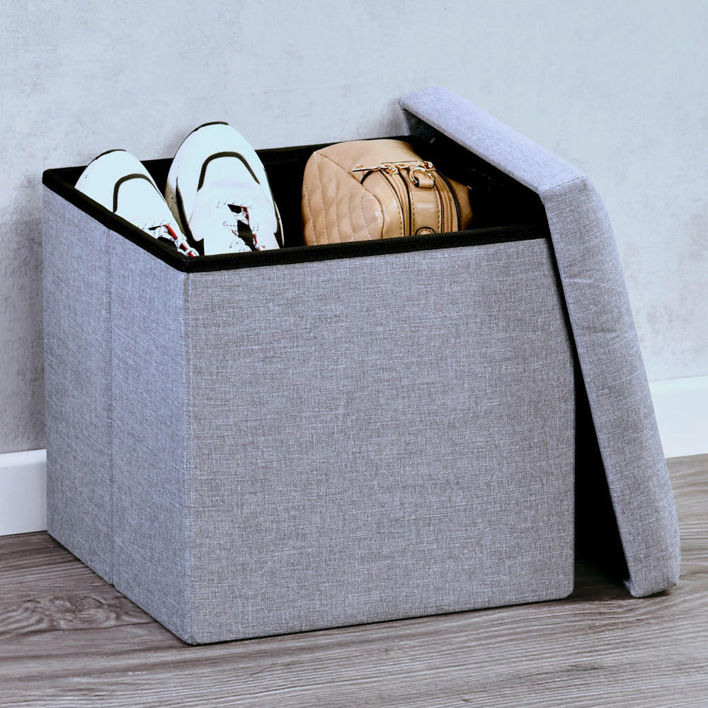 SITZBOX  - Hellgrau, Basics, Textil (38/38/38cm) - Kesper