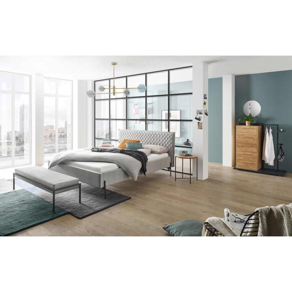Thumbnail - Hasena Polsterbett, Grau, Textil, 160x200 cm, Lattenrosthöhe individuell einstellbar, in verschiedenen Größen erhältlich...