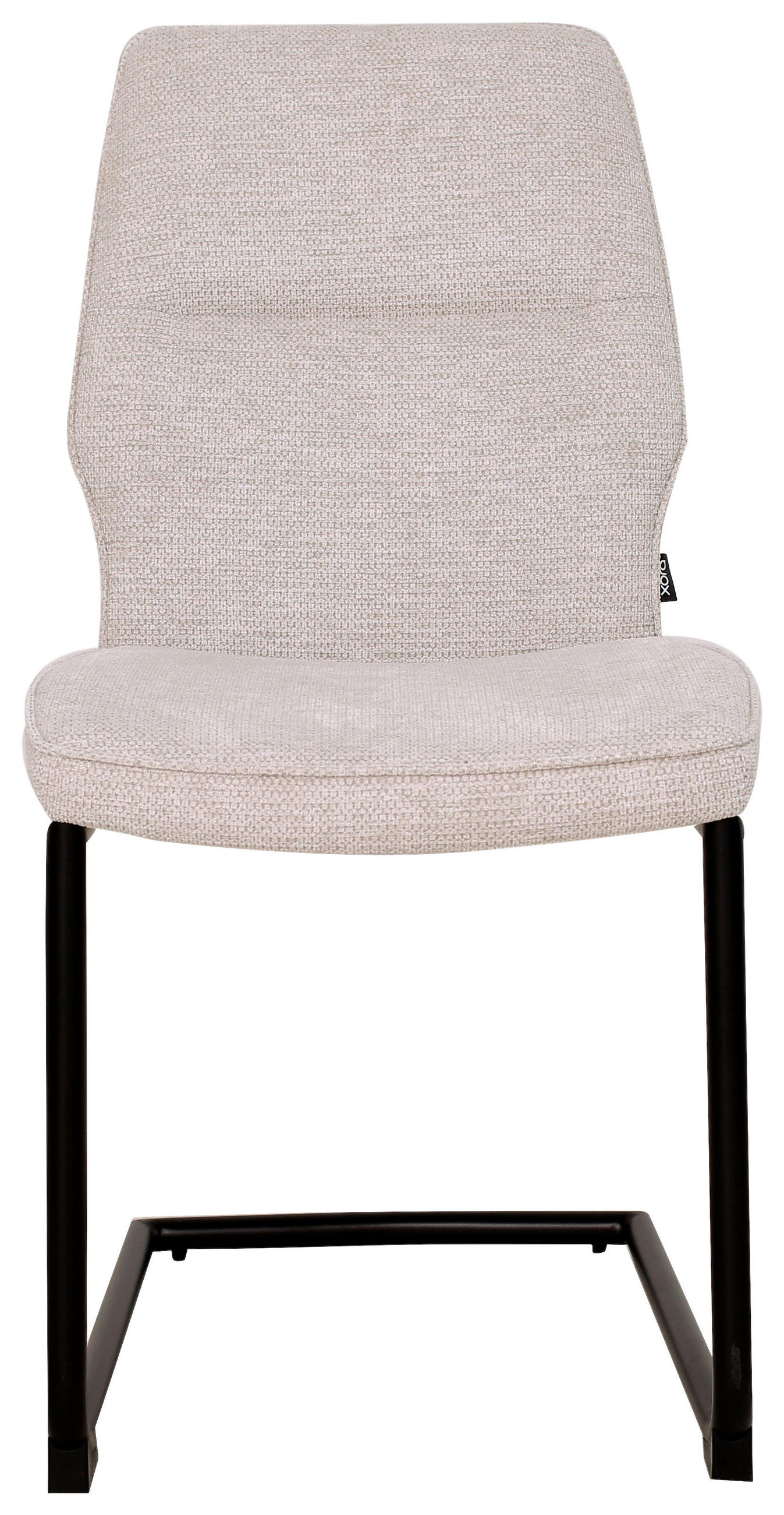 STOLIČKA S PRUŽNÝM PODNOŽÍM, mikrovlákno, béžová - čierna/béžová, Design, kov/textil (45/91/62cm) - Xora