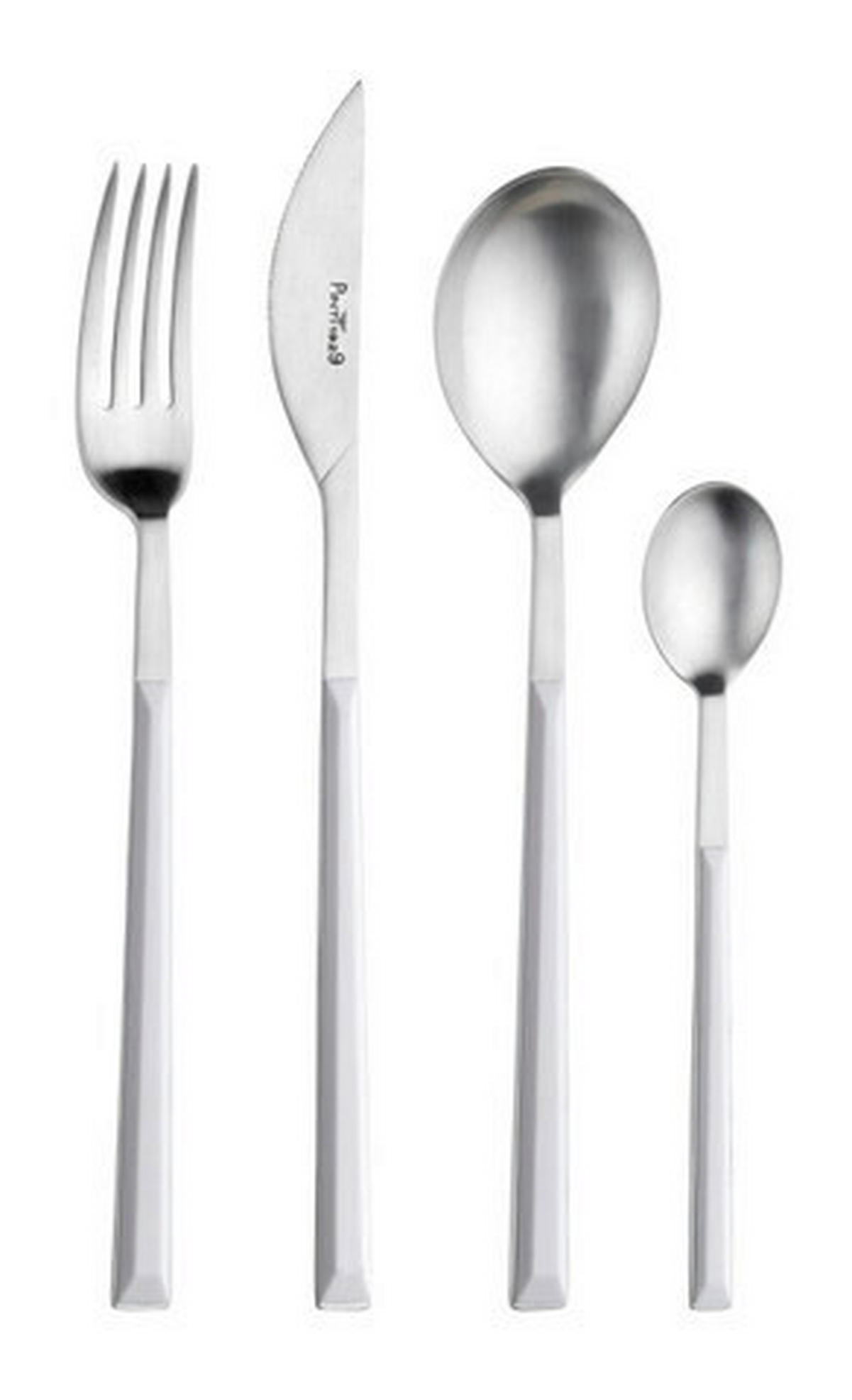 BESTECKSET SUSHI PRO 24-teilig Stahl  - Edelstahlfarben/Weiß, Basics, Kunststoff/Metall (25,5/7/5,3cm) - Pintinox