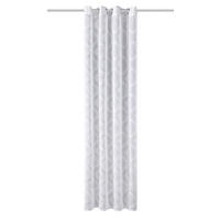 ÖSENVORHANG halbtransparent  - Weiß, Basics, Textil (140/245cm)