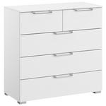 KOMMODE  in 80/81/42 cm  - Silberfarben/Alufarben, Design, Holzwerkstoff/Kunststoff (80/81/42cm) - Novel