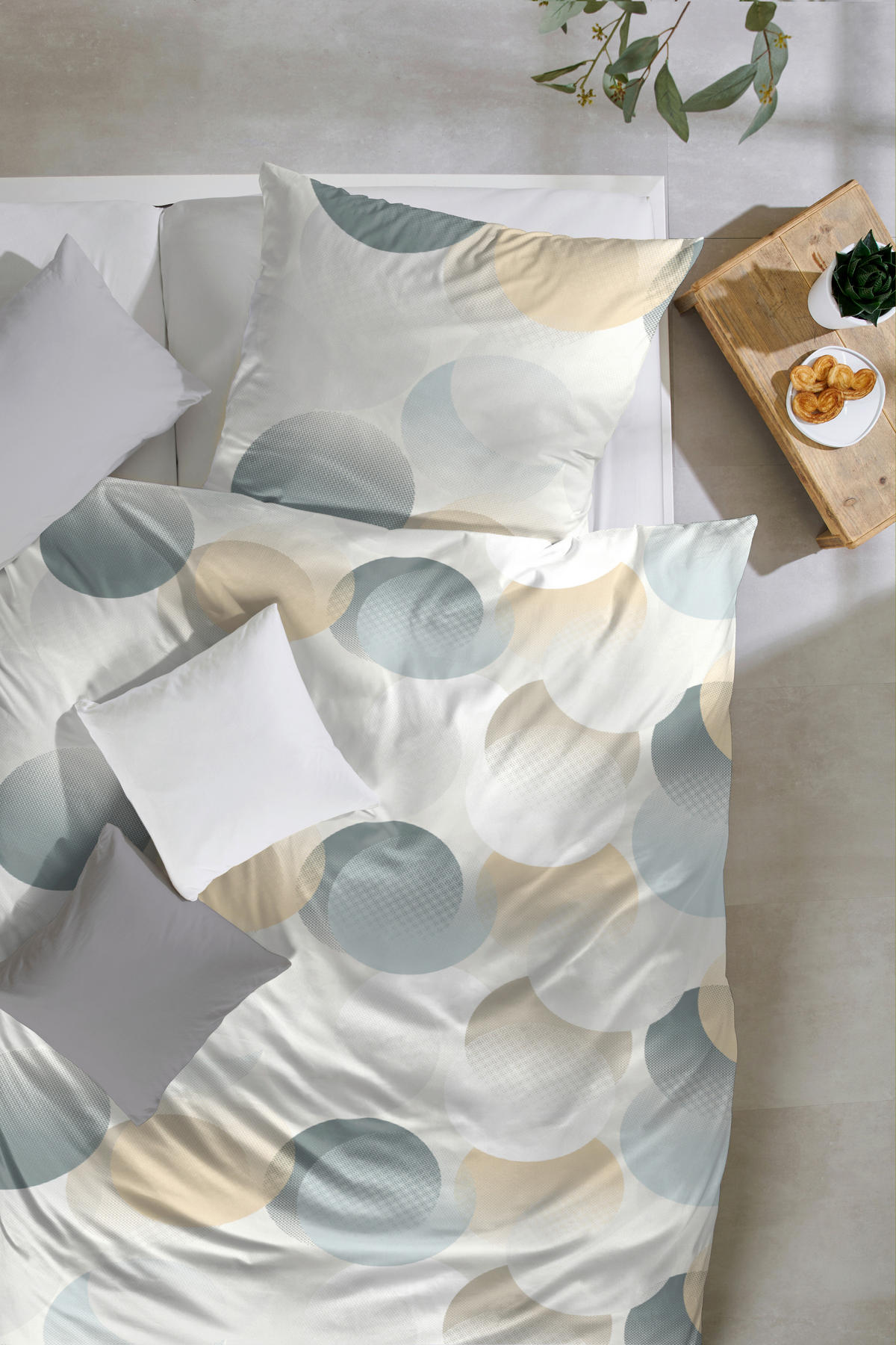 BETTWÄSCHE Perkal 135/200 cm  - Grün, Basics, Textil (135/200cm)