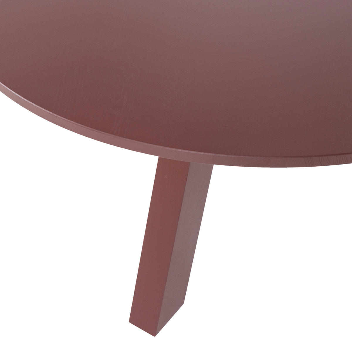 ESSTISCH 129/129/75 cm Echtholz  Holz rund Bordeaux  - Bordeaux, MODERN, Holz (129/129/75cm) - Livetastic