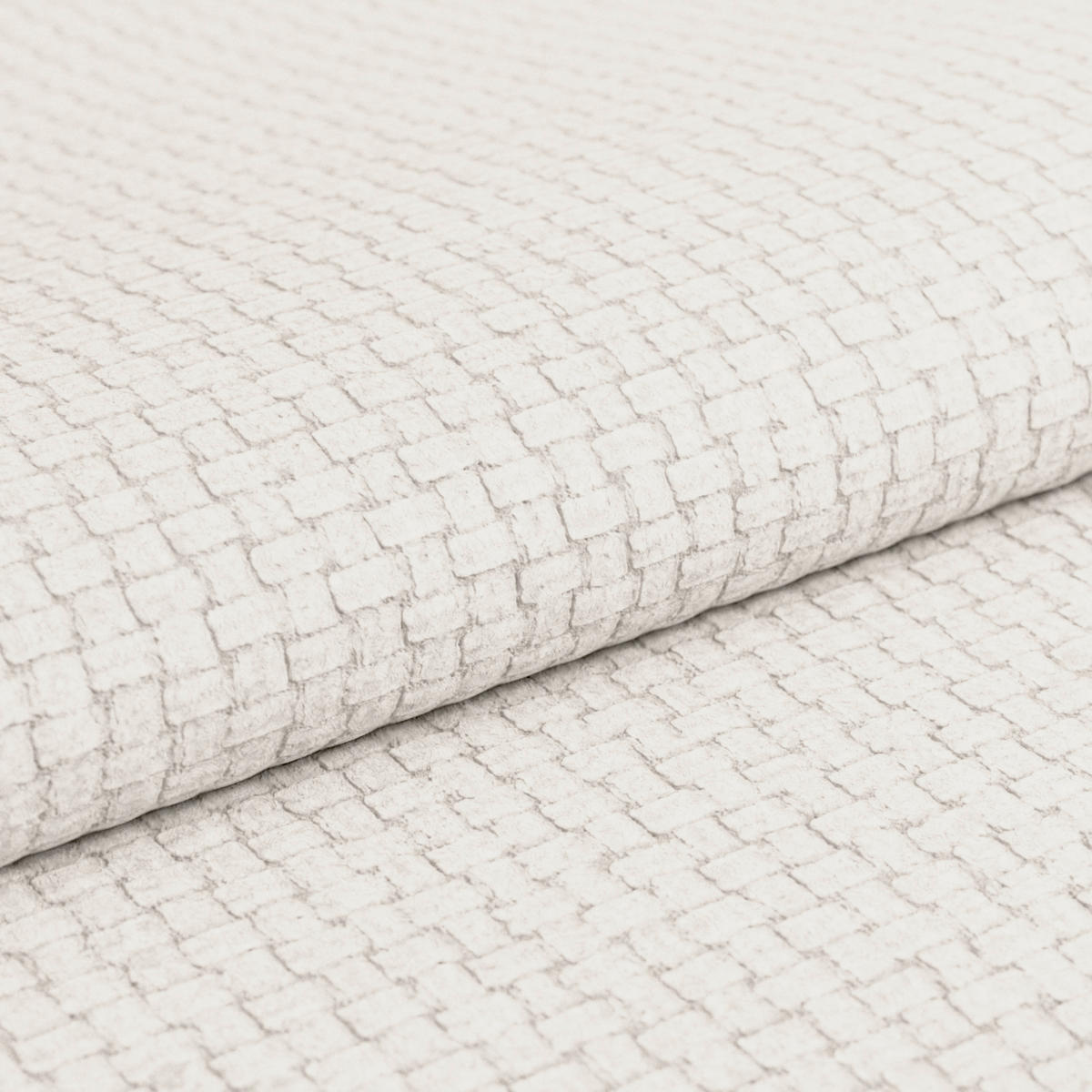 ECKSOFA Creme Chenille Rücken echt, Kopfteilverstellung  - Creme/Schwarz, KONVENTIONELL, Holz/Textil (286/203cm) - MID.YOU