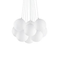 HÄNGELEUCHTE Mapa Plus 58/43-130 cm   - Weiß, Basics, Glas (58/43-130cm) - Ideal Lux