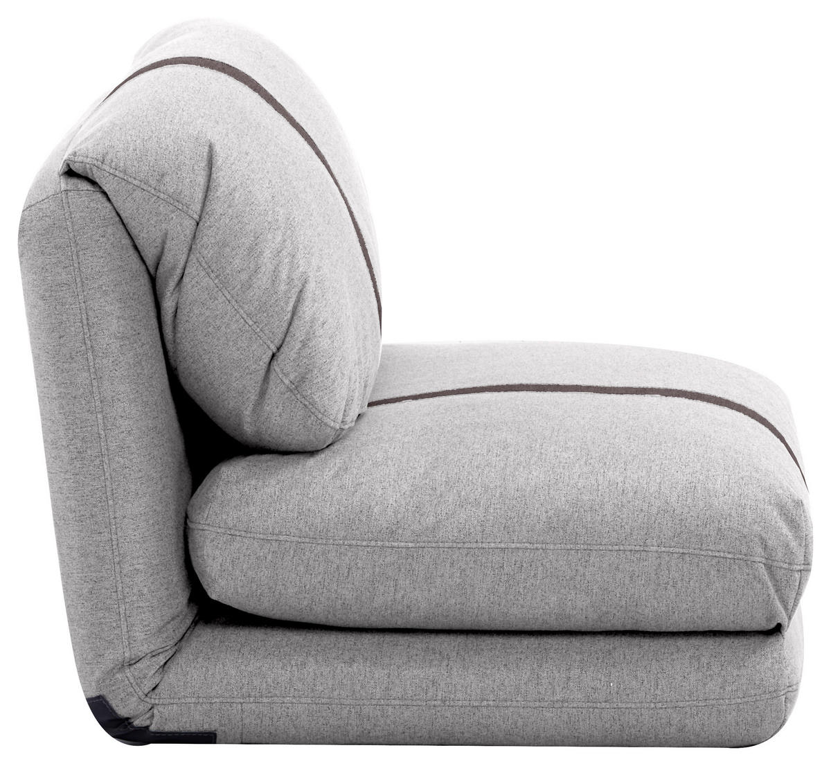 SCHLAFSESSEL  in Webstoff Hellgrau  - Dunkelgrau/Hellgrau, Design, Textil (78/58/82cm) - Livetastic