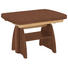 COUCHTISCH Kernnussbaum furniert Nussbaumfarben - Nussbaumfarben, KONVENTIONELL, Metall (90(130,5/65/56-75cm) - Venda