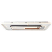 LED-DECKENLEUCHTE Barden 90/60/7 cm   - Schwarz/Weiß, Design, Kunststoff/Metall (90/60/7cm) - Brilliant