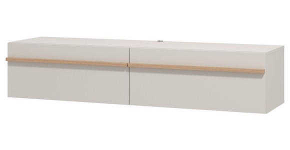 HÄNGELOWBOARD Kaschmir, Eiche Artisan  - Kaschmir/Eiche Artisan, Basics, Holzwerkstoff (154/32/41,5cm) - Carryhome