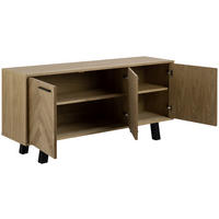 SIDEBOARD 150/71/40 cm  in Eichefarben  - Eichefarben/Schwarz, Konventionell, Holzwerkstoff (150/71/40cm) - MID.YOU