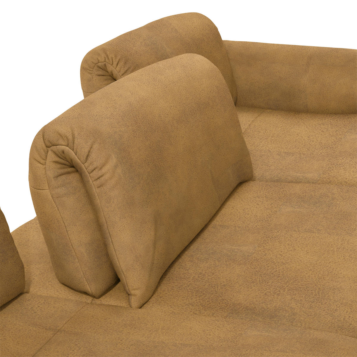 ECKSOFA in Echtleder Currygelb  - Currygelb/Anthrazit, Design, Leder/Metall (308/173cm) - Joop!