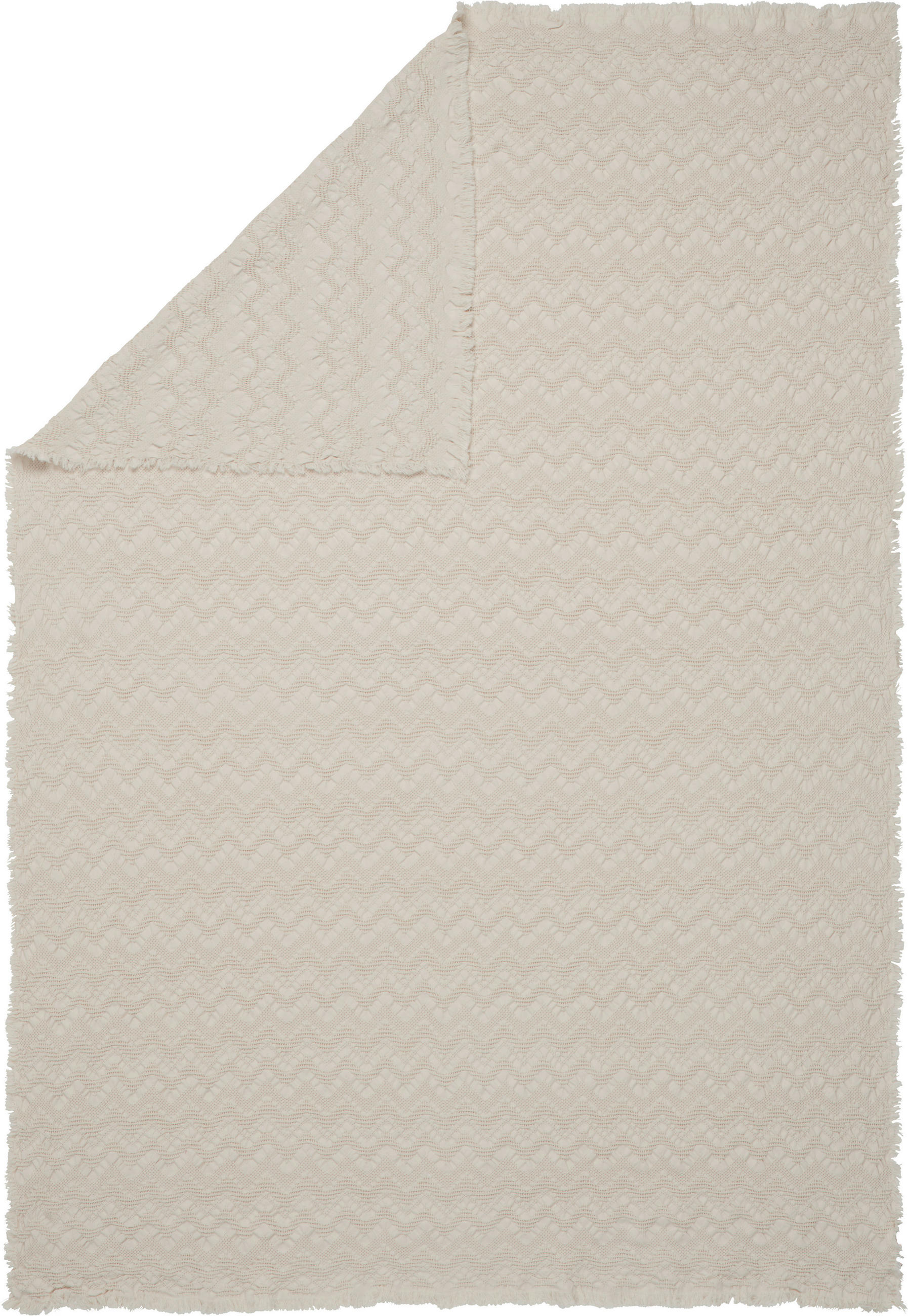 ÜBERWURF 120/170 cm  - Creme, KONVENTIONELL, Textil (120/170cm) - Novel