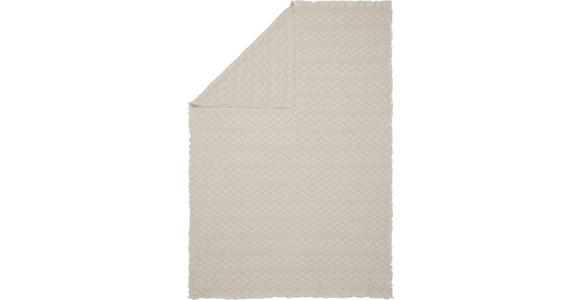 ÜBERWURF 120/170 cm - Creme, KONVENTIONELL, Textil (120/170cm) - Novel